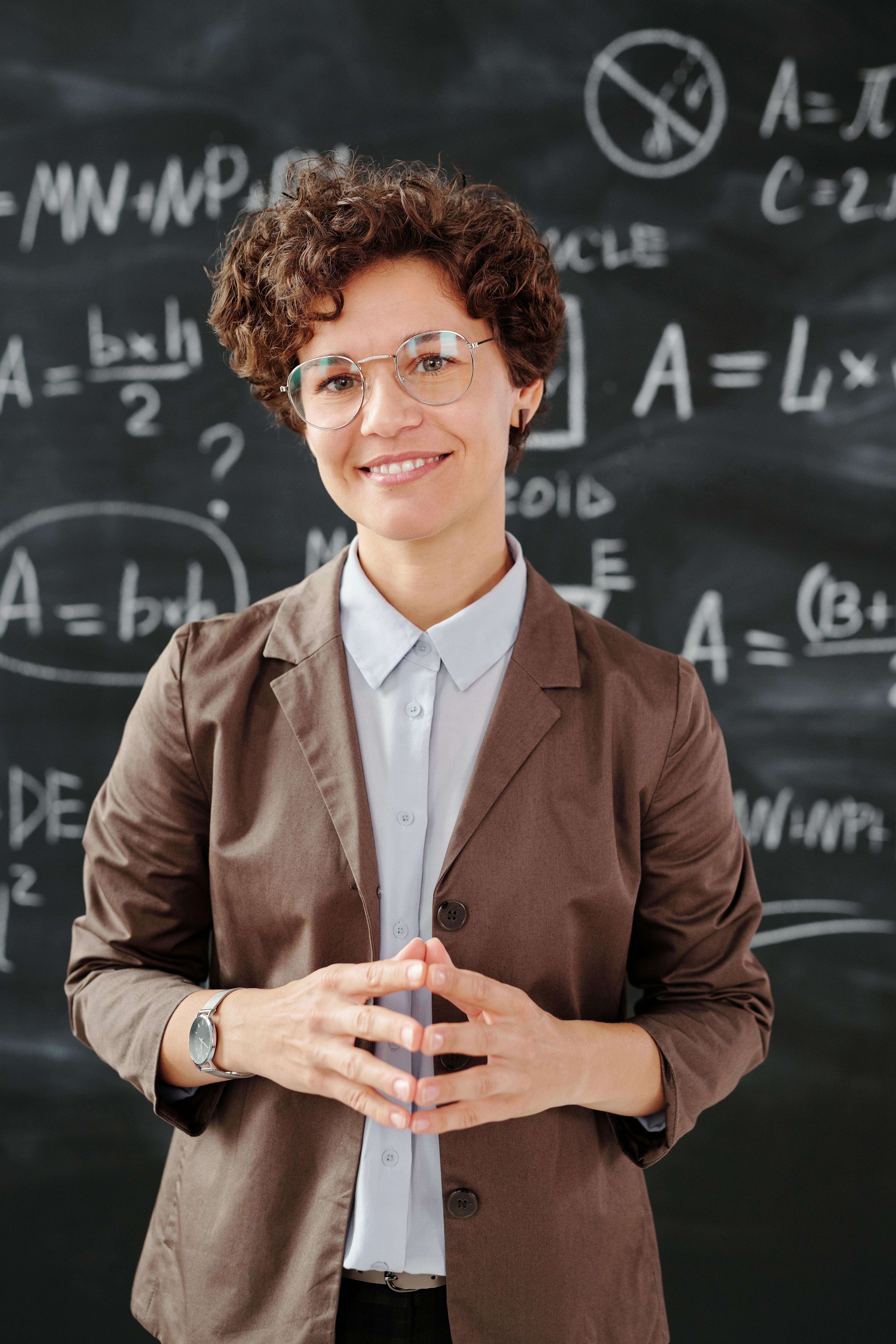 Empowered teacher leading classroom